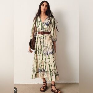 EUC ba&sh Isolde Tie-Dye Dress, Sz 1